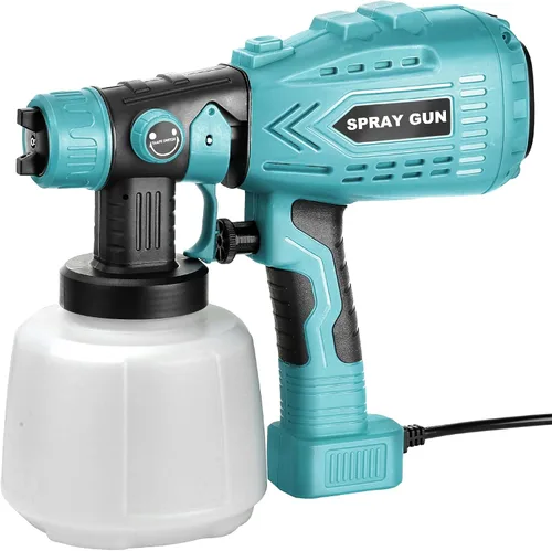 Vista 16 de Pulverizador de pintura inalámbrico para batería Black&Decker de 20V, pistola de pintura manual con 3 patrones de pulverización y 4 boquillas, ideal