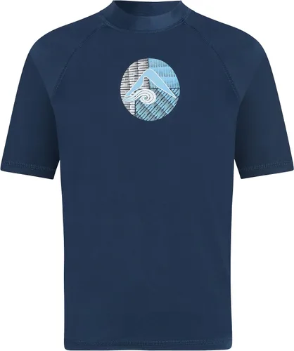 Vista 13 de Kanu Surf Boys Haywire UPF 50+ Sun Protective Rashguard Swim Shirt Estrellas Alaska Blue