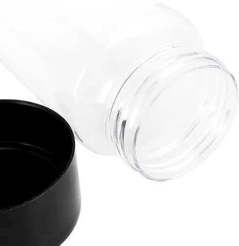 Vista 3 de 18 botellas sensoriales vacías a granel de 14 onzas, botellas de jugo de plástico con tapas, recipientes transparentes reutilizables para bebidas
