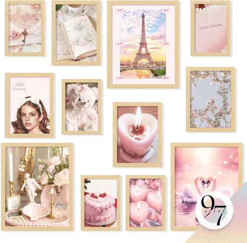 Vista 7 de 97 Decor Decoración de Habitación Estética Coqueta Rosa - Decoración de Pared Coqueta, Pósteres Coqueta Para Habitación Estética Kit de Collage Rosa