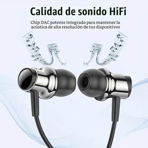 Vista 3 de Auriculares USB C para Samsung S25 S24 S23 Ultra FE S22 A55 A54 Auriculares con Cable Magnéticos Intrauditivos Tipo C con Micrófono Control