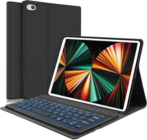 Vista 12 de Funda con teclado para iPad mini, teclado Bluetooth inalámbrico desmontable delgado con folio inteligente para Apple iPad mini 5 2019/iPad Mini 1 2