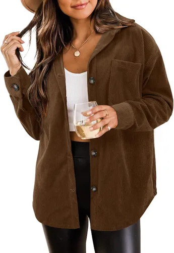 Vista 103 de ZOLUCKY Chaqueta de manga larga con botones para mujer, talla grande, blusas