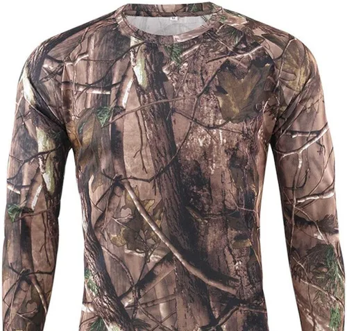 Vista 3 de Camisa militar para hombre, manga larga, táctica, para otoño e invierno, camuflaje militar