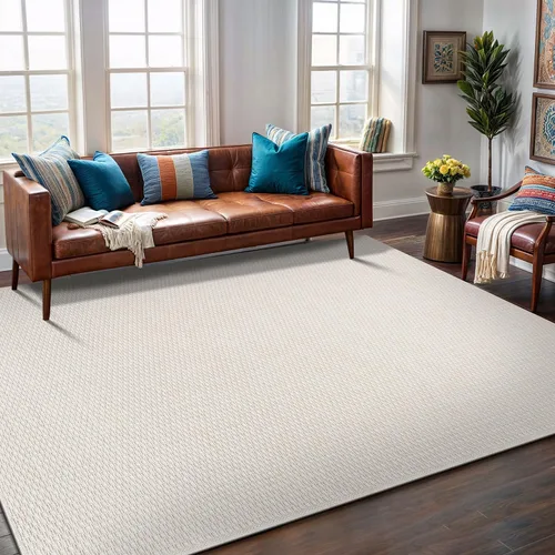 Vista 37 de Tapete de Puerta de Yute Fácil 2x3 Pies Interior Exterior Alfombras Naturales Alfombra de Fibra Sólida Alfombra de Área Tejida Boho Fácil de Limpiar