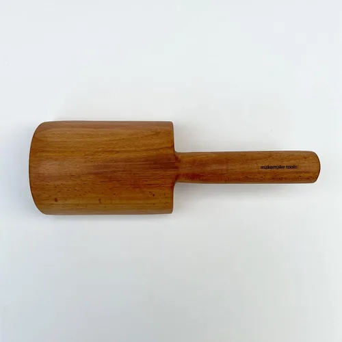 Vista 6 de MakeMake Herramientas Mazo de arcilla de madera hecho a mano 20oz Mazo de cerámica Mazo de cerámica