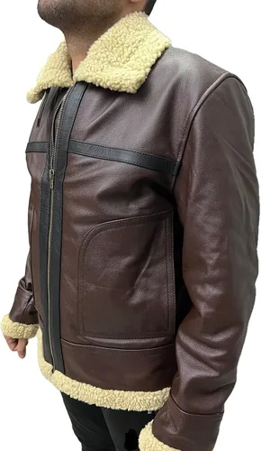 Vista 7 de RE 4 Remake Leon Scott Kennedy - Chaqueta de piel sintética de vaca auténtica