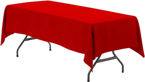 Vista 36 de Your Chair Covers - Mantel rectangular de poliéster sin costuras de alta calidad de 60 pulgadas de ancho x 102 pulgadas de largo - Negro - Mantel
