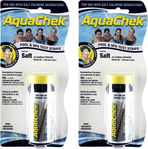 Vista 6 de AquaChek Valoradores de tiras de prueba de sal para piscinas, tiras de prueba de agua salada para cloruro de sodio, resultados rápidos y precisos