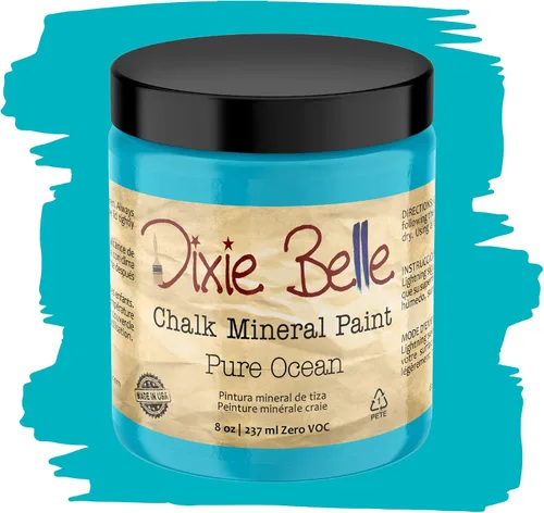 Vista 289 de Pintura para muebles con acabado de tiza Dixie Belle Paint Company - Amatista (4oz) - Pintura mineral de tiza chic púrpura profundo mate