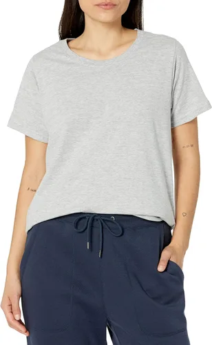 Vista 9 de Hanes ComfortBlend - Camiseta gráfica para mujer, cuello redondo, algodón para mujer, talla grande Negro