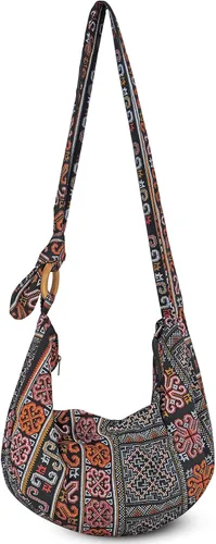 Vista 2 de Your Cozy Bolso cruzado para mujer, bolso hippie, bolso hobo para mujer, bolso bandolera hippie, bolso hippie