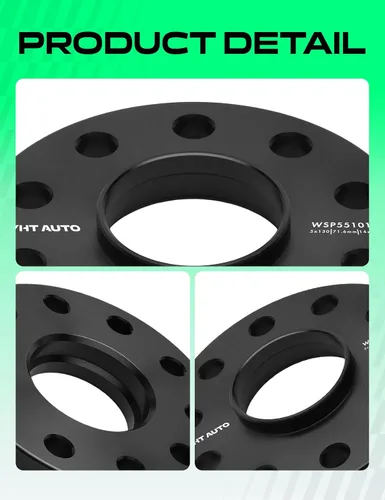 Vista 7 de YHTAUTO Separadores de ruedas con eje céntrico de 5x130mm 15mm Compatibles con Touareg 2004-2017, Q7 2007-2014, Cayenne, Boxster, Cayman, 911, 928