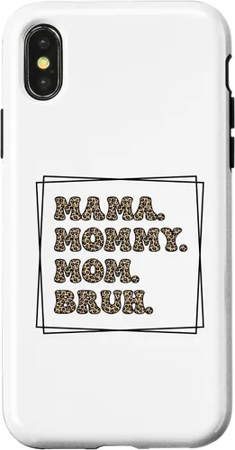 Vista 5 de Mama Mommy Mom Bruh Groovy Mommy Funny Mom Mothers Day Case for iPhone 16