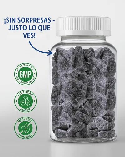 Vista 7 de SUNNY SAM Gomitas de hierro para niños y adolescentes - 10 mg de vitaminas de hierro con vitamina C - Suplemento masticable de gomitas con bajo