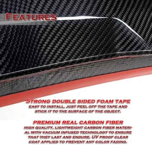 Vista 3 de Alerón de la tapa trasera del maletero de fibra de carbono real negra compatible con BMW Z4 E89 2009-2016, JDM 2010 2011 2012 2013 2014 2015