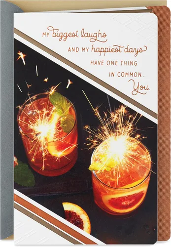 Vista 8 de Hallmark Tarjeta de amor (corazón en sobre) para aniversario, cumpleaños romántico, día más dulce