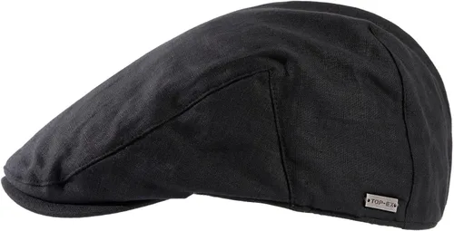 Vista 6 de TOP-EX XL/XXL - Gorra plana de lino 100% con forro de algodón para hombre
