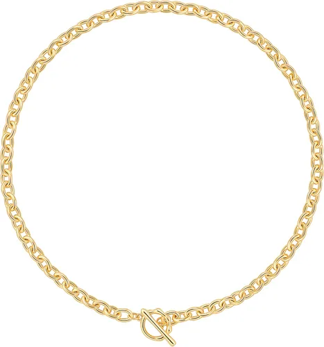 Vista 24 de Aobei Pearl - Gargantilla de oro de 18 quilates con cadena de clip, cadena de bolas y dijes perlas barrocas biwa para mujeres Cadena de estación