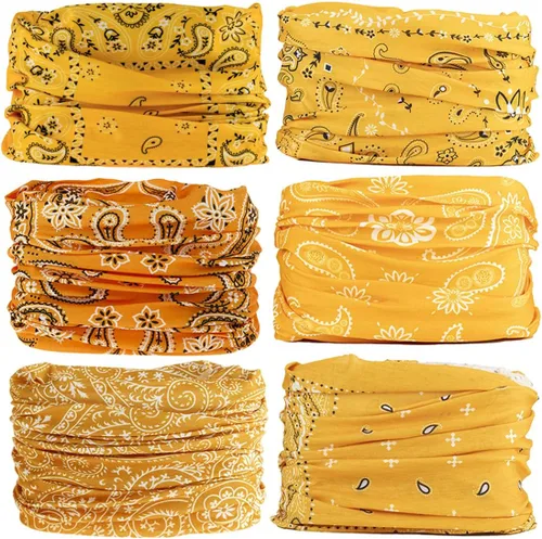 Vista 16 de Polaina para el cuello, máscara facial, bufanda bandana para hombres y mujeres, sol, polaina de tubo a prueba de polvo para ciclismo, motocicleta
