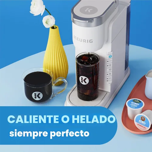 Vista 2 de Keurig K-Iced Cafetera de Una Sola Porción – Botón Brew Over Ice, Diseño Compacto, Regalo Perfecto para las Fiestas para los Amantes del Café Gris