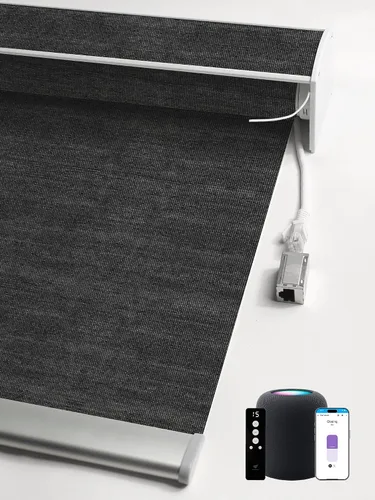 Vista 25 de SmartWings Persianas enrollables PoE, 1% de apertura, color beige Aventus 1% Apertura Beige