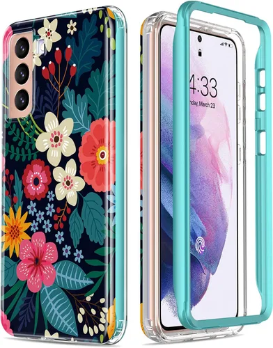Vista 16 de Esdot Funda para Samsung Galaxy S22, Grado Militar Aprobada en Prueba de Caída de 21 pies, Cubierta Resistente con Diseños de Moda para Mujeres