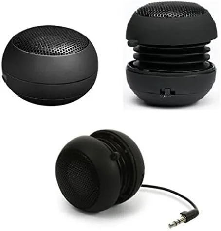 Vista 3 de Altavoz con cable portátil multimedia de audio recargable negro compatible con GreatCall Jitterbug Flip
