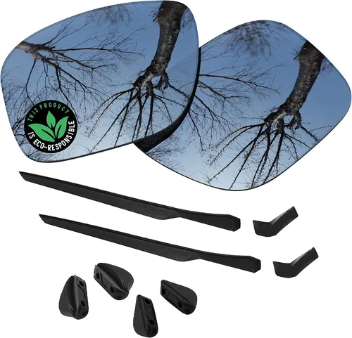 Vista 15 de Raydi Lentes de repuesto de policarbonato y kits de goma para gafas de sol Oakley Mainlink XL OO9264