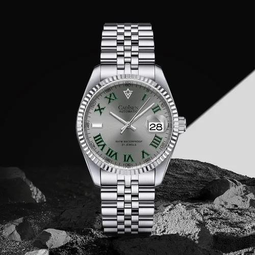 Vista 4 de CADISEN Relojes automáticos MIYOTA 8215 Reloj de pulsera impermeable para hombre, 38mm