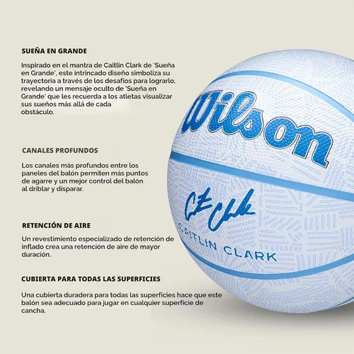 Vista 4 de WILSON Caitlin Clark Envision Balones de baloncesto