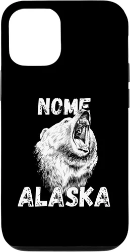 Vista 11 de Funda de recuerdo para iPhone 12 Mini Retro Nome AK Alaska City Apparel Souvenir