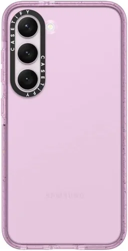 Vista 203 de CASETiFY Funda de impacto para Galaxy S22+ - Adhesivo Aries Moross, color negro transparente