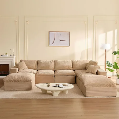 Vista 42 de Sofás seccionales de 106.3 pulgadas para sala de estar, sofá en nube, sofá modular seccional, sofá convertible, sofá de asiento profundo, juego