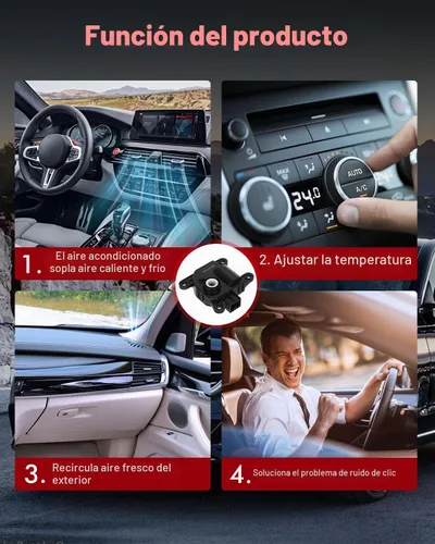 Vista 6 de Actuador de puerta de mezcla de calentador HAVC A/C con control de recirculación de aire, compatible con 2011-2014 para Hyundai para Accent