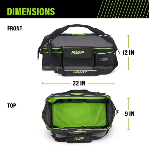 Vista 17 de Bolsas de herramientas AWP, bolsa de herramientas premium, negra, bolsa de herramientas duradera, para profesionales y contratistas