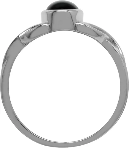 Vista 3 de Silvershake 7X5mm Oval Shape Cabochon Gemstone White Gold Plated or Yellow Gold Plated 925 Sterling Silver Triquetra Celtic Knot Solitaire Gemstone
