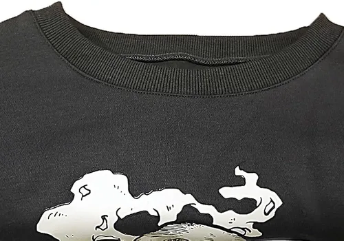 Vista 4 de Fronage Suéter de manga larga con estampado floral para mujer, cuello redondo, casual, holgado, con estampado vintage