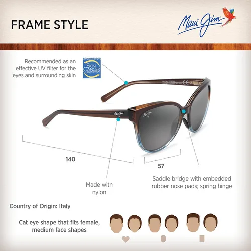 Vista 6 de Maui Jim Gafas de sol polarizadas 'Olu'Olu para mujer