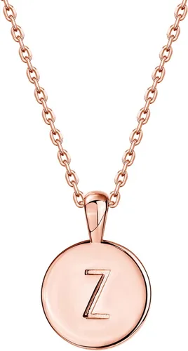 Vista 31 de PAVOI - Collar con dije de letra inicial chapado en oro de 14 quilates para mujer Collar con inicial alfabética de oro
