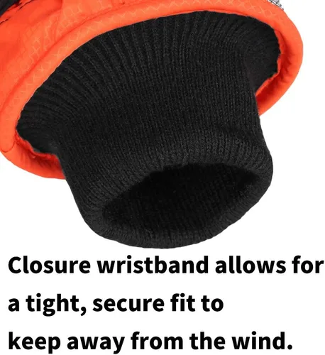 Vista 4 de XTACER Kids Ski Snow Gloves Snowboard Winter Warm Cold Weather Gloves for Boys Girls Children