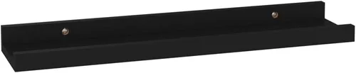 Vista 6 de Estantes de oficina, estantes de baño, estantes de almacenamiento, 4 piezas, color negro, 15.7 x 3.5 x 1.2 pulgadas, adecuados para decoración