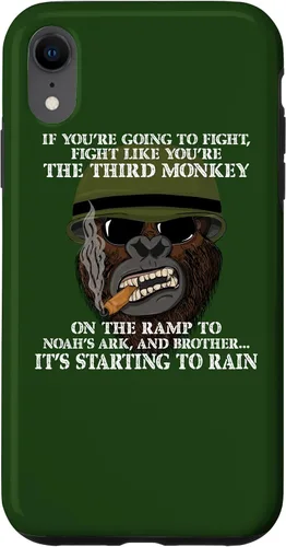 Vista 9 de iPhone 12 mini Fight Like the Third Monkey - Funda divertida de boxeo y meme MMA