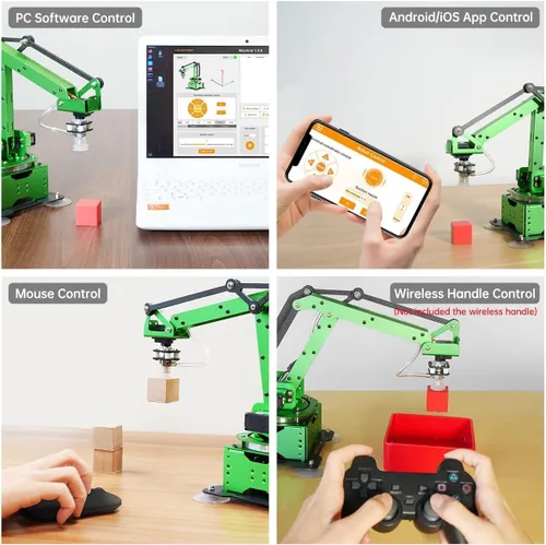Vista 3 de LewanSoul Kit de Brazo Robótico, MaxArm para Programación Arduino Python ESP32 Brazo Robótico Inteligente de Código Abierto con Servo de Bus