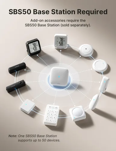 Vista 2 de X-Sense Termómetro higrómetro Wi-Fi para interiores, estación base