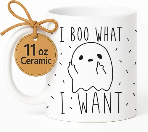Vista 117 de LookHUMAN Tazas de Halloween Taza de café de Halloween - Tazas de café para decoración ideales para amantes y entusiastas de la decoración - Taza