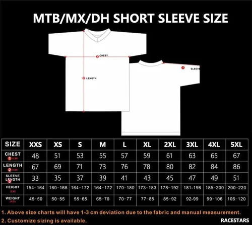 Vista 2 de Camiseta de ciclismo de montaña para hombre, Maillot de MTB Motocross manga corta Anti-uv Bicicletas Enduro Racing Racewear