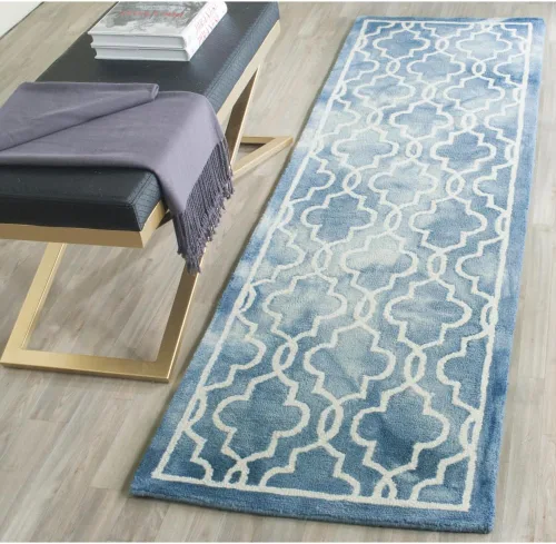 Vista 31 de SAFAVIEH Dip Dye Collection DDY539G - Alfombra decorativa de lana prémium hecha a mano con acuarela marroquí de 2 x 3 pies, color beige/marfil