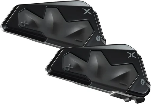 Vista 10 de EXOCOM LINK-1C Sistema de Comunicación y Comunicación de Casco de Motocicleta - Altavoces HD delgados de 40mm con intercomunicador Bluetooth +