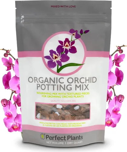 Vista 9 de Perfect Plants - Mezcla natural para macetas de orquídeas, 4 cuartos de galón, mezclada a mano en pequeños lotes, ideal para Phalaenopsis de todo